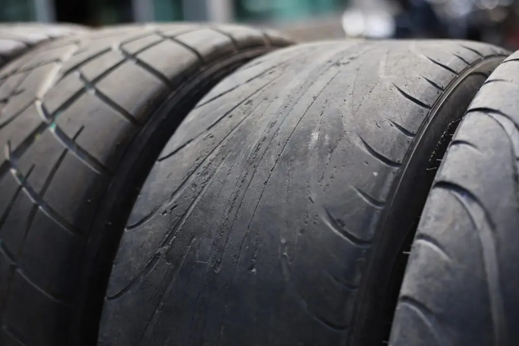 worn put tire to be replaced by kelowna tire shop